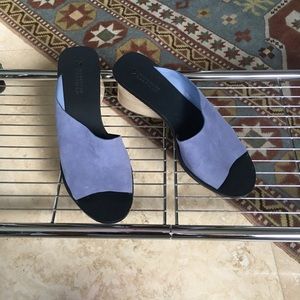 Mercedes Castillo Blue suede sandal